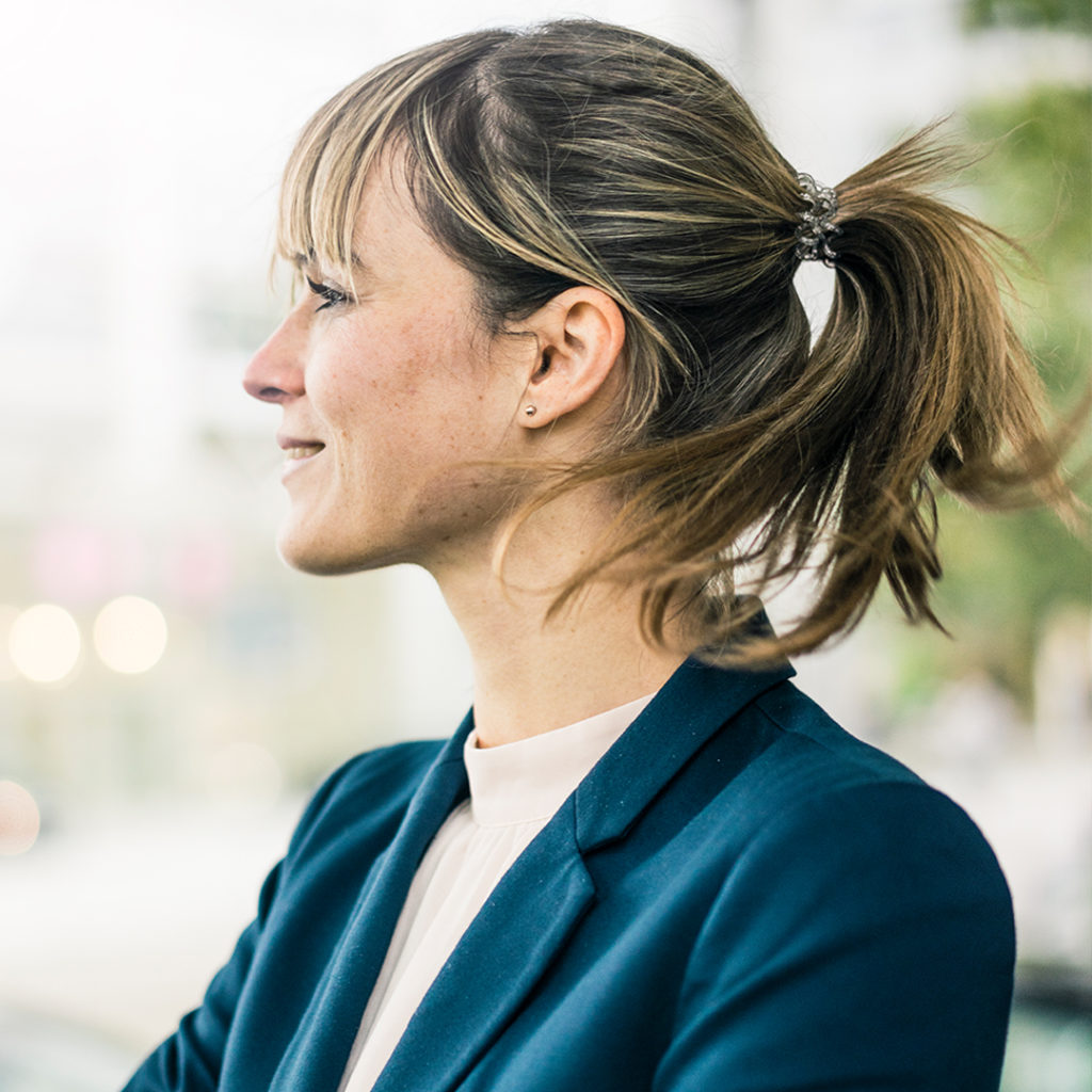 Woman in suit